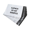 Sjpack 10X13-Inch Poly Mailers 200Pcs 2.5 Mil Envelopes Bags With Self-Sealing Strip White Poly Bags