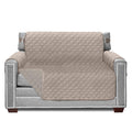 Sofa Shield Patented Chair Slipcover, Reversible Tear Resistant Soft Quilted Microfiber, 48” Seat Width, Durable Furniture Stain Protector With Straps, Washable Cover For Dogs, Kids, Light Taupe