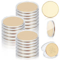 Webeedy 30Pcs Blank Challenge Coin Metal Stamping Sublimation Blanks Bulk 40Mm Engraving Round Tags Threaded Edged Coin With Acr