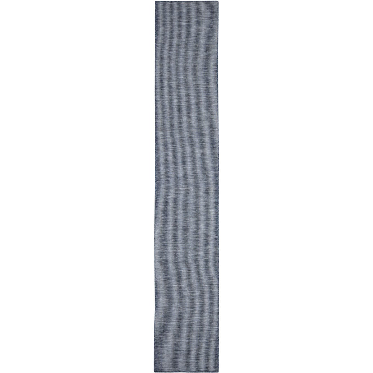 Nourison Positano Indoor/Outdoor Navy Blue 2'2' X 10' Area Rug, Easy Cleaning, Non Shedding, Bed Room, Living Room, Dining Room