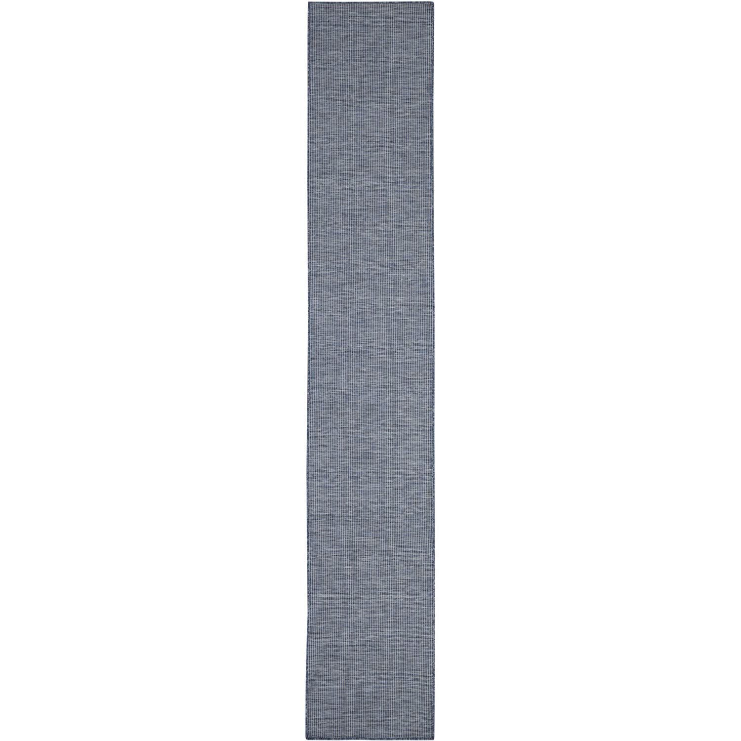 Nourison Positano Indoor/Outdoor Navy Blue 2'2' X 10' Area Rug, Easy Cleaning, Non Shedding, Bed Room, Living Room, Dining Room