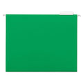 Universal 14117 Hanging File Folders, 1/5 Tab, 11 Point Stock, Letter, Green, 25/Box