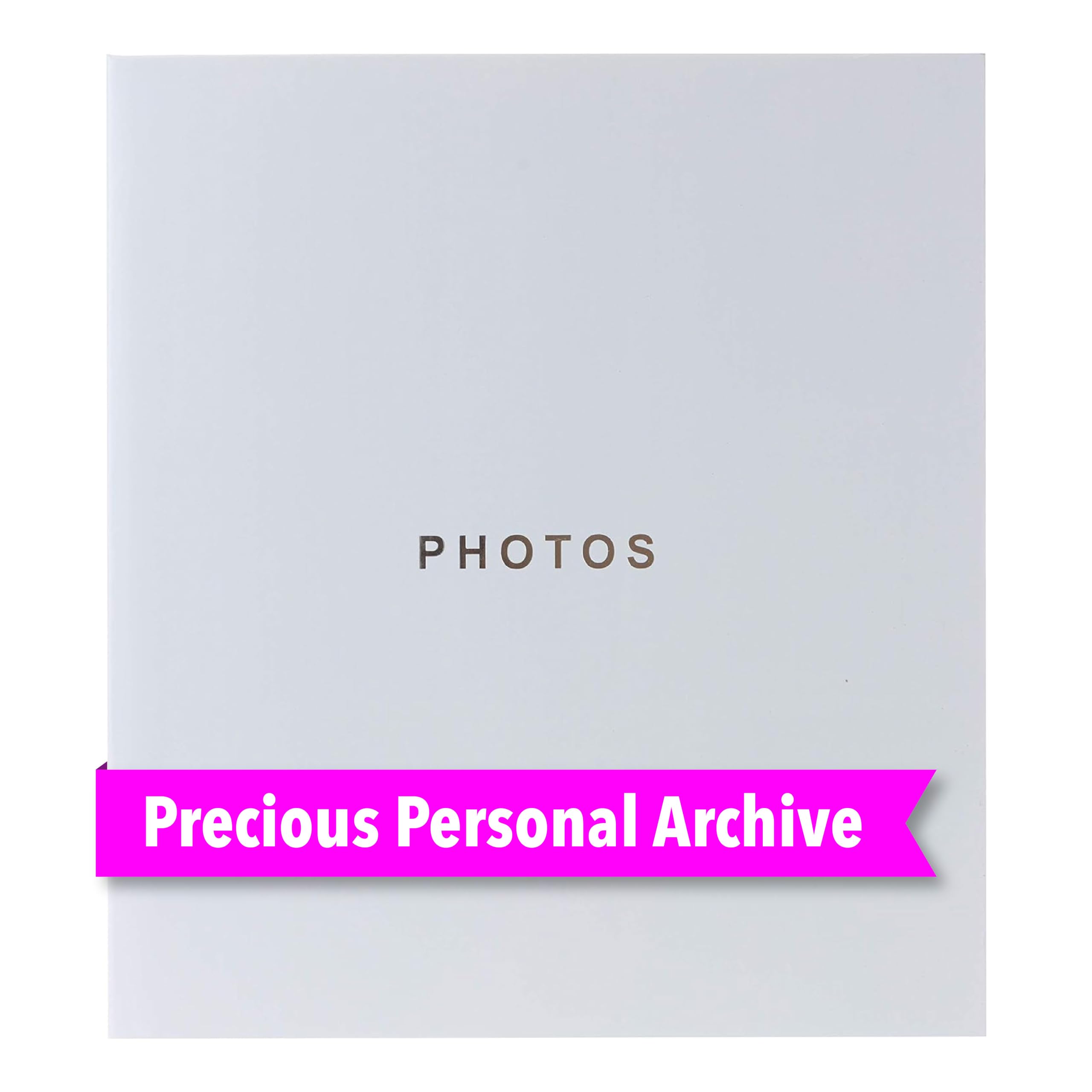 Kiera Grace 400-Pocket Jocelyn Simple & Classic Photo Album For Home & Office With CD Storage Pocket, 13.19   L x 12.01W x 1.5H 