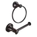 WOLIBEER Oil Rubbed Bronze Toilet Paper Holder, Rustic Towel Holder 2 Pieces Set Farmhouse Hand Towel Ring ORB Tissue Roll Paper