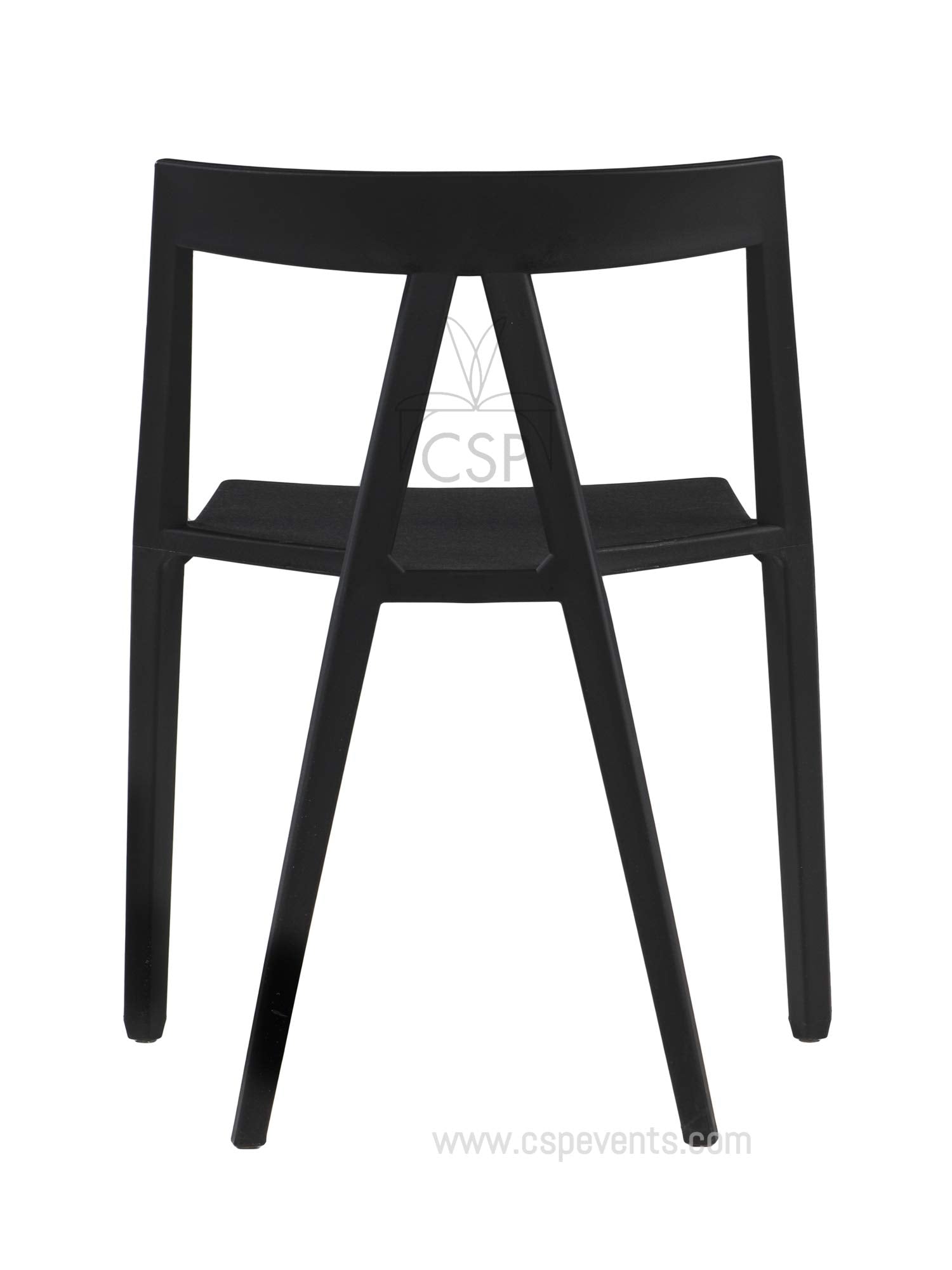 Commercial Seating Products Milan Armless Black Chairs