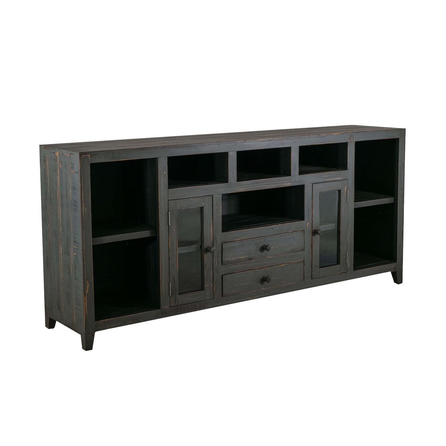 Progressive Furniture Sonoran 79 Inch TV Entertainment Console, Feather Gray