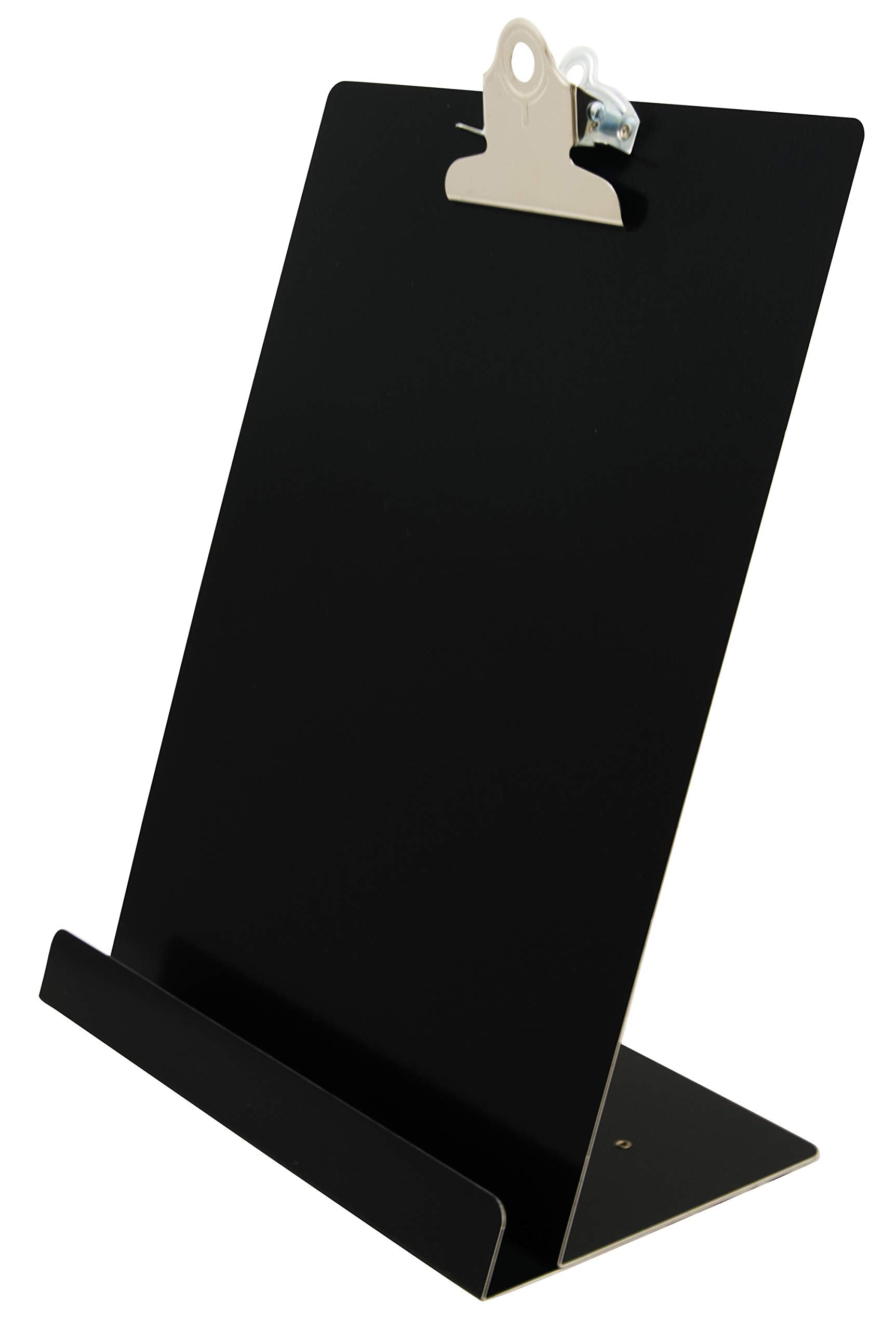 Saunders Free Standing Clipboard And Tablet Stand, 1' Clip Capacity, Letter Size: Holds 8.5 X 11 Sheets, Black