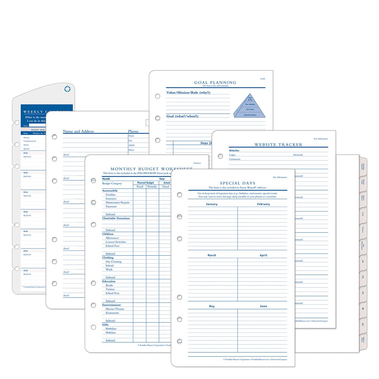 Franklincovey - Starter Pack - Coordinates W/All Planning Page Designs (Compact)