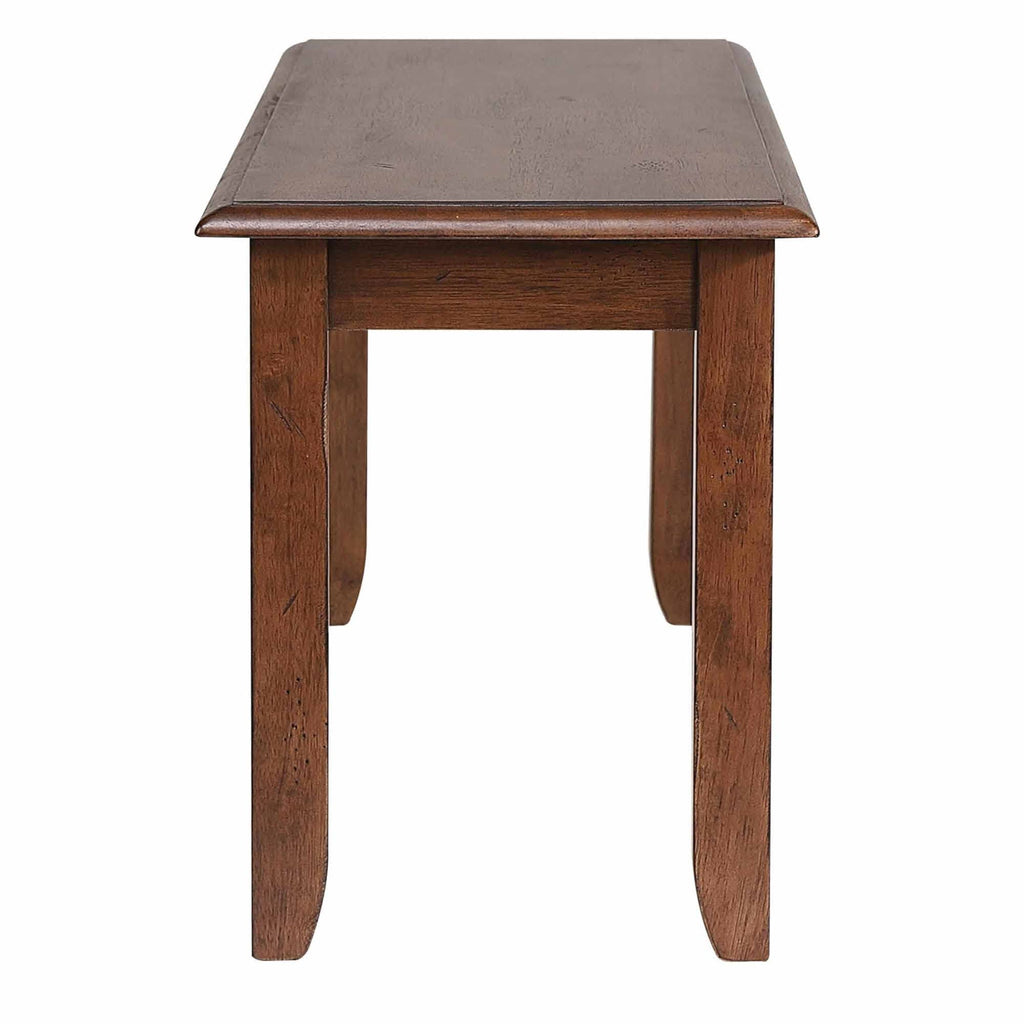 Sunset Trading Brook 42" Amish Brown | Solid Wood Dining Bench