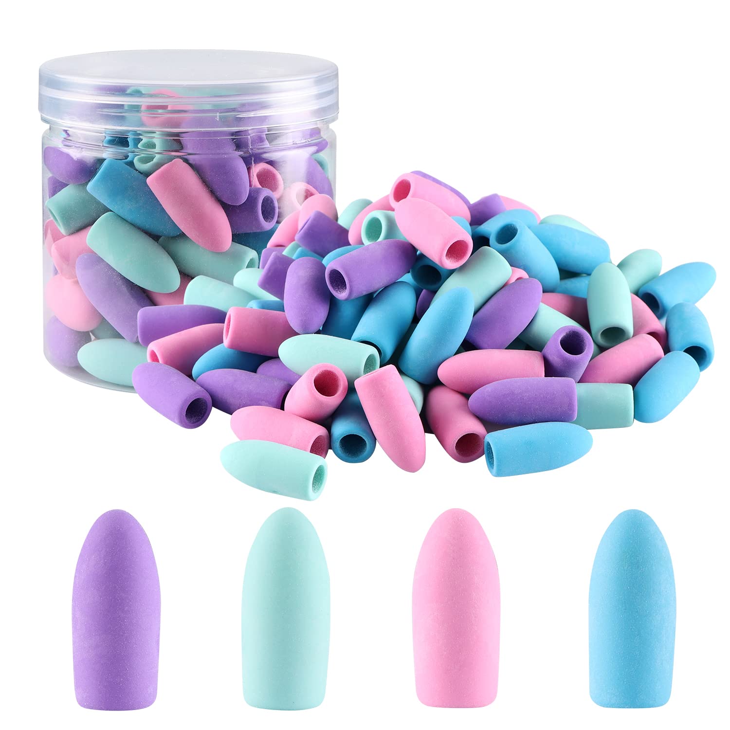 Aipker Pencil Erasers, Pencil Top Erasers, Pencil Erasers Toppers,Cap Erasers,Pencil Top Erasers For Kids,Pencil Top Erasers Bul