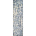 Rizzy Home Alora Decor Euphoria 2'6" X 10' Damask Lt. Blue/Gray/Rust/Blue Hybrid Area Rug