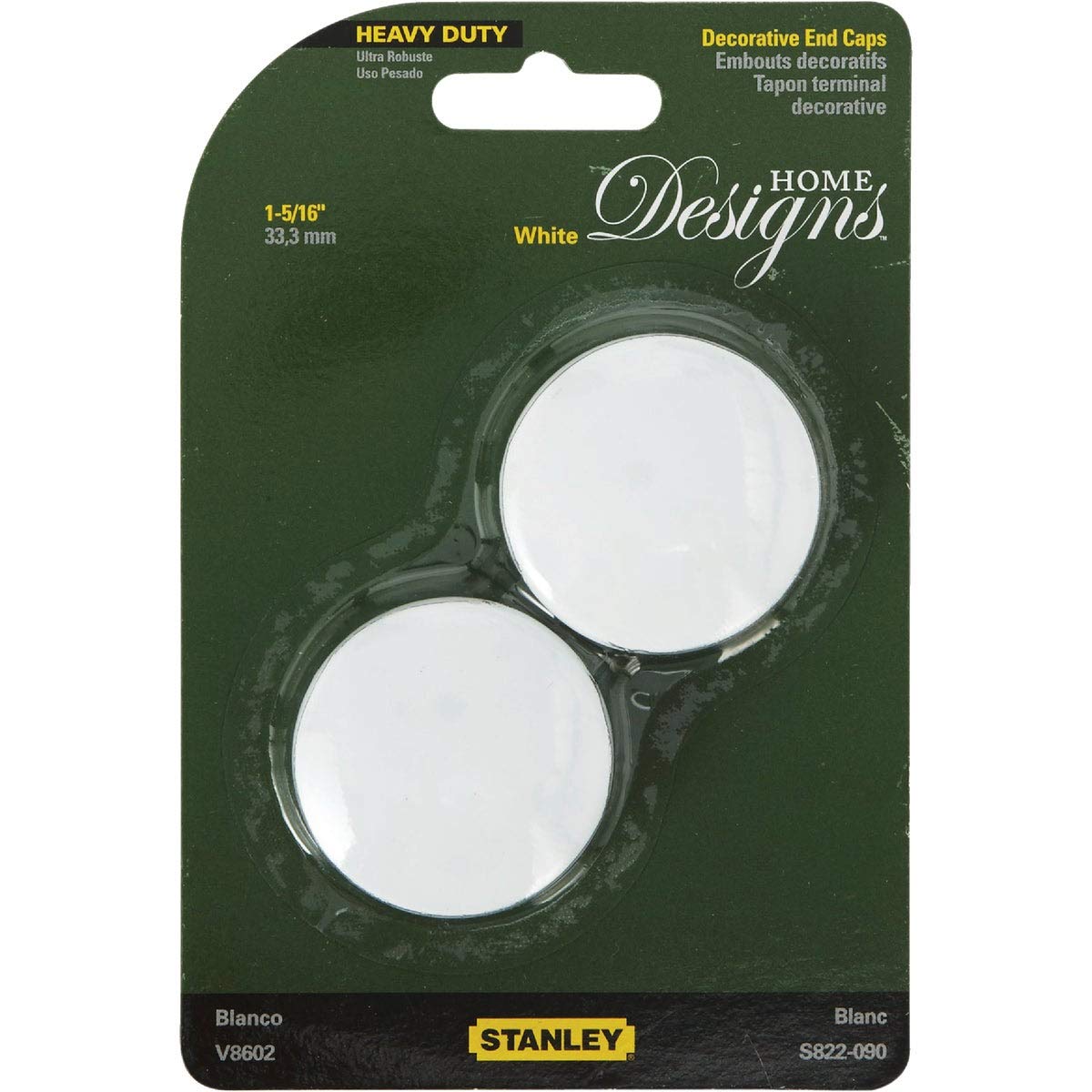 Stanley Hardware S822-090 End Cap, White