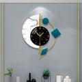 YIJIDECOR Large Silent Wall Clocks, Modern, Battery Operated, Non-Ticking for Bedroom Office Kitchen Home Metal Glass Decoration