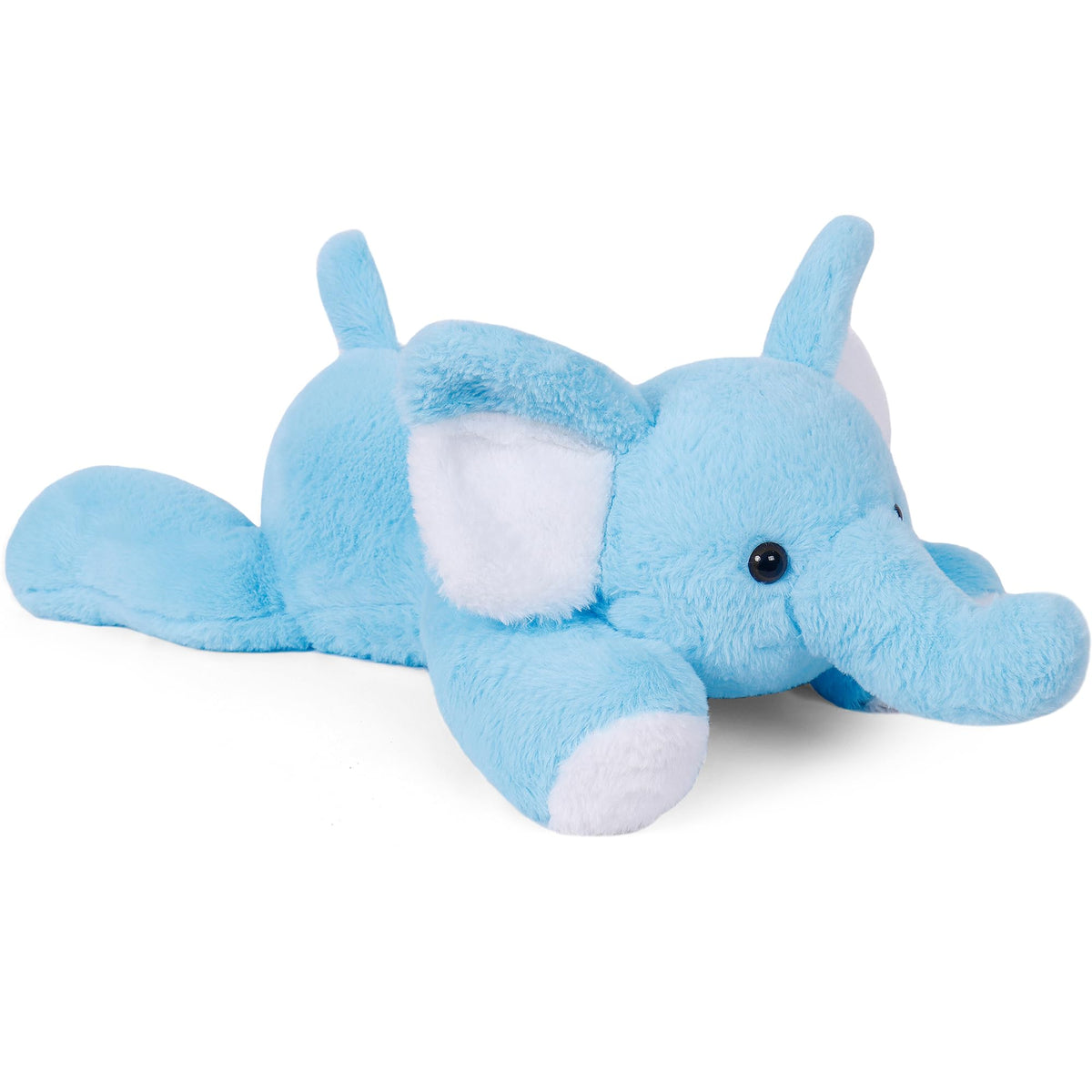 WeBingo Weighted Elephant Stuffed Animals, Elephant Plush Hugging Pillow for Gift,5lbs 27' Blue Elephant Stuffed Animals Soft &