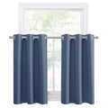 PONY DANCE Small Curtains for Door Windows, Blackout Thermal Insulating Drapes for Home Theatre Bathroom Kitchen Basement Cafe R
