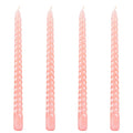 Berkebun Pink Taper Candles 10 inch -Set of 4 Tapered Candles, Long Candle,Tall Candlesticks, Home Dinner, Party, Wedding, Hallo