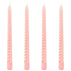 Berkebun Pink Taper Candles 10 inch -Set of 4 Tapered Candles, Long Candle,Tall Candlesticks, Home Dinner, Party, Wedding, Hallo