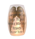 Stony Creek Heaven in Our Home 7 Pre-Lit Bereavement Glass Vase (Gold Wings)