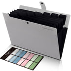 Skydue Accordion File Organizer, 8 Pockets Expanding File Folders, Portable Document Paper Organizer, Home College School Office