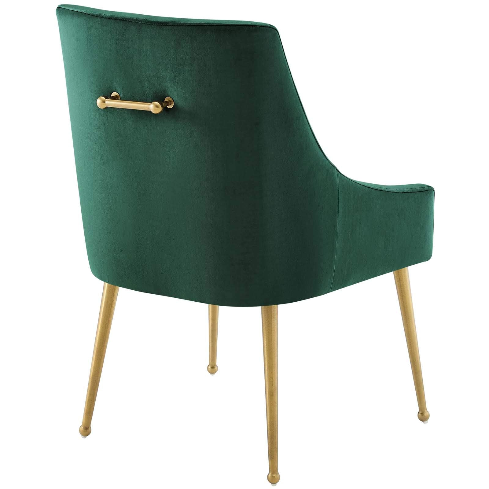 Modway Discern Upholstered Performance Velvet Dining Chair, Green