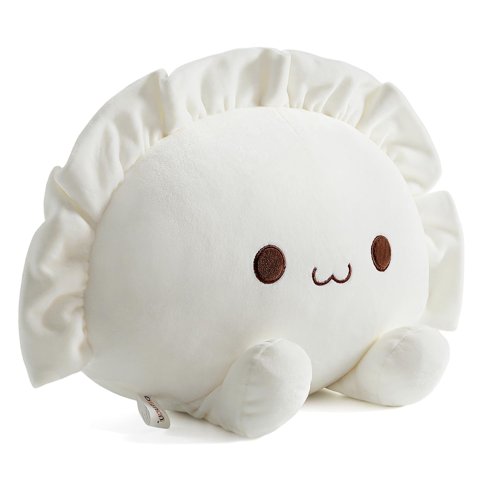 Ditucu Cute Dumpling Plush Pillow Funny Food Soup Dumplings Plushie Kawaii Stuffed Aniamls Toys Hugging Gifts for Kids White 14 