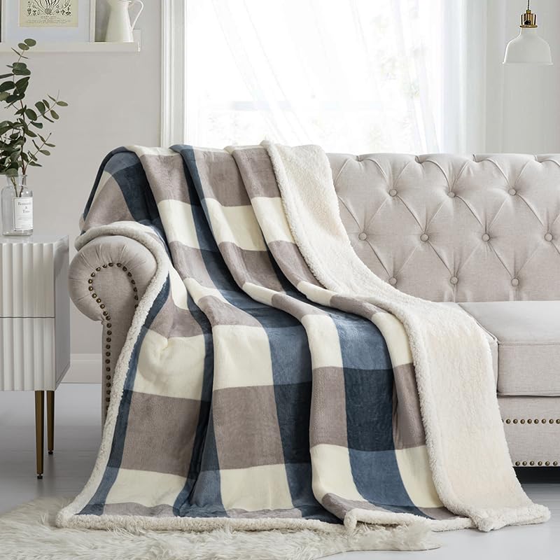 Pu Mei 50 'X60 ' Sherpa Fleece Blanket - Soft, Cozy, Thick And Warm For Couch, Sofa Or Bed