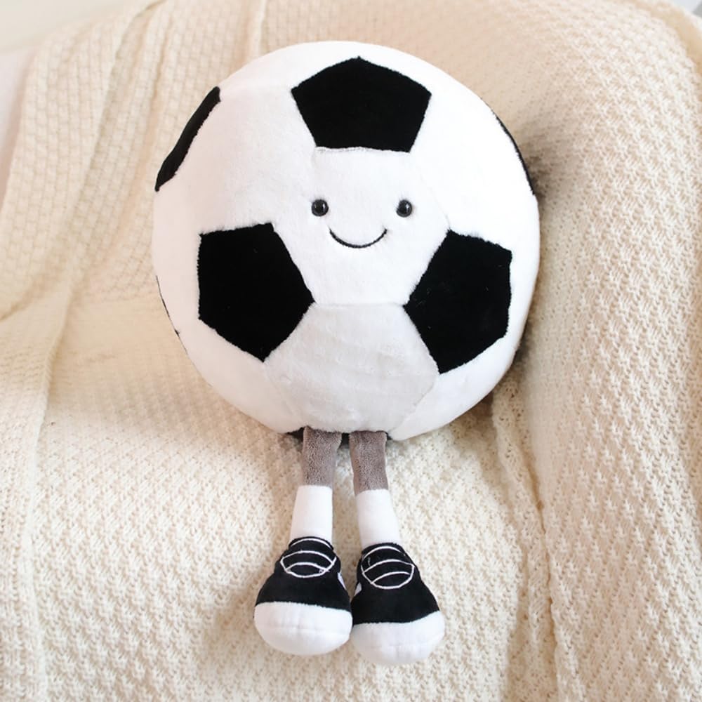 Xizhi 13.7' Cute Football Plush Toys Soft Stuffed Sport Throw Pillow Plush Ball Gift For Kids Birthday And Christmas Decoration