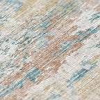 Addison Rugs Indoor/Outdoor Accord Aac34 Teal Washable 5' X 7'6' Indoor Outdoor Area Rug, Easy Clean, Machine Washable, Non She