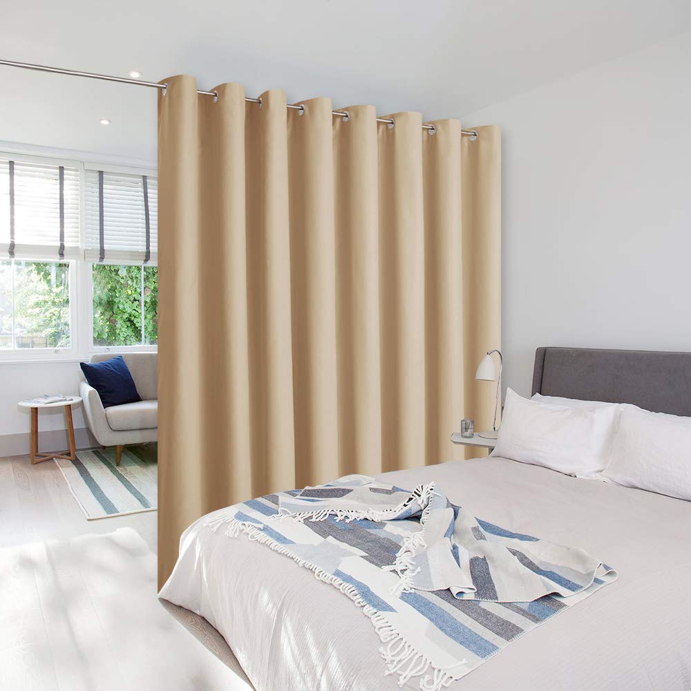 Nicetown Sound Barrier Room Divider Curtain Screen Partitions, Wide Width Grommet Top Room Dividers Ideas For Office, Loft, Dorm