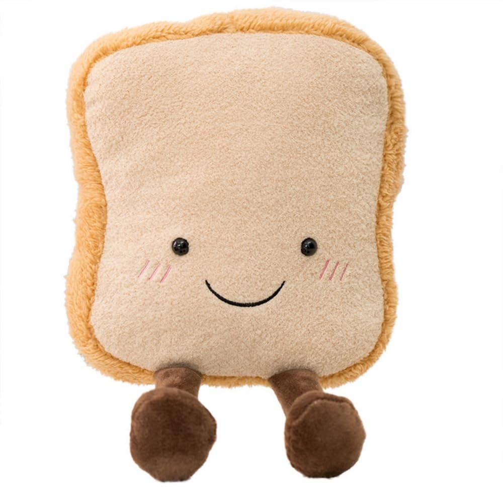 Xshelley Pretzel Plush Toast Bread Croissant Plush Toy,Cute Croissant Bread Stuffed Animals Pillow,Funny Soft Food Plushies Toy