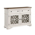 Acme Florain Wooden Server in Oak and Antique White