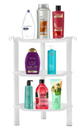 3 Tier Shower Caddy Organizer Shelf Corner, 13.5 x 10 x 26 Inches, Rustproof, Plastic Shower Rack Stands for Inside Bathroom, Ba