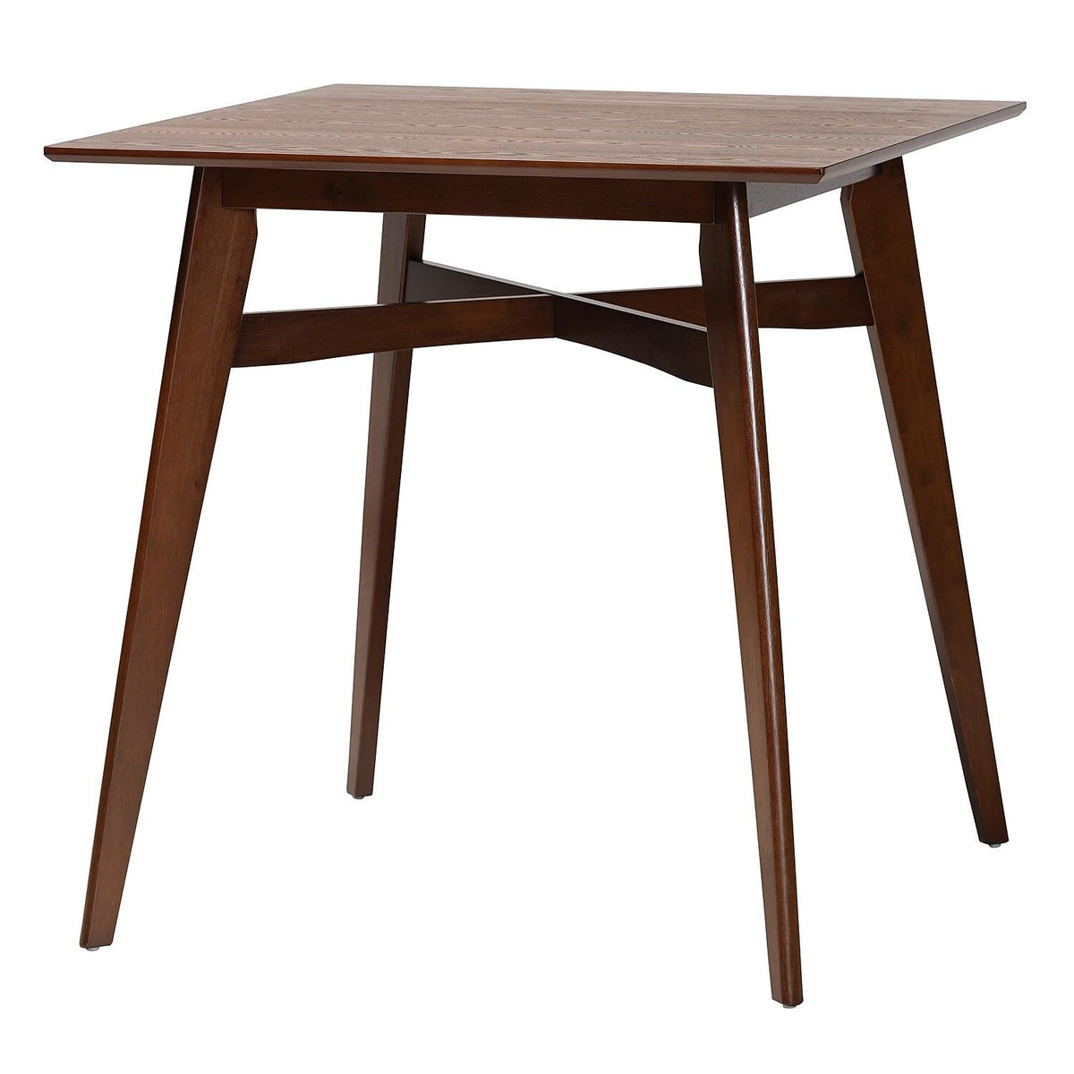 Baxton Studio Leena Counter Height Pub Table, 35.4-inch D x 35.4-inch W, Walnut Brown (234-13285-HiT)