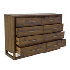 Steve Silver Lofton 8-Drawer Mocha Brown Wood Dresser