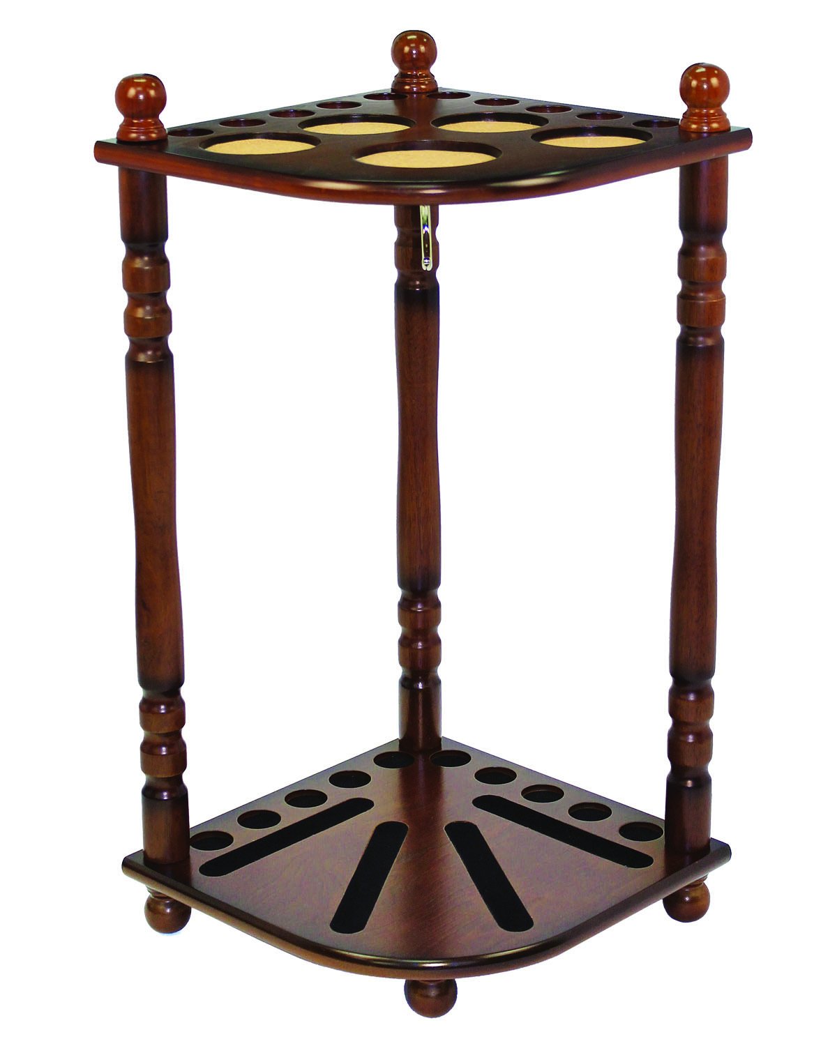 FLOOR CUE RACK - CHESTNUT