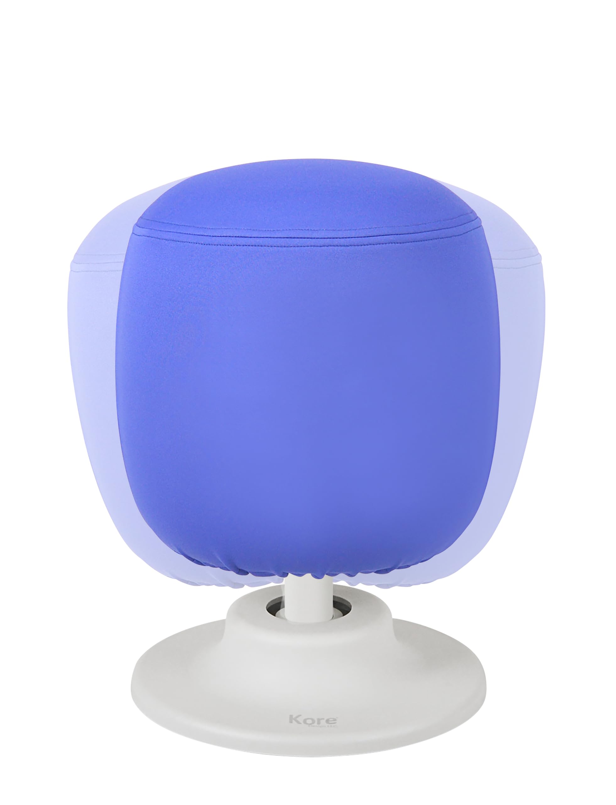 KORE Design Kids Adjustable Pivot Stool, Waterproof Fabric Desk Chair Comfy for Students, Kid Computer Chair for School, Home, Active Sitting, ADD/ADHD, Autism, Girls/Boys, Tall (16.5-21”), Blue