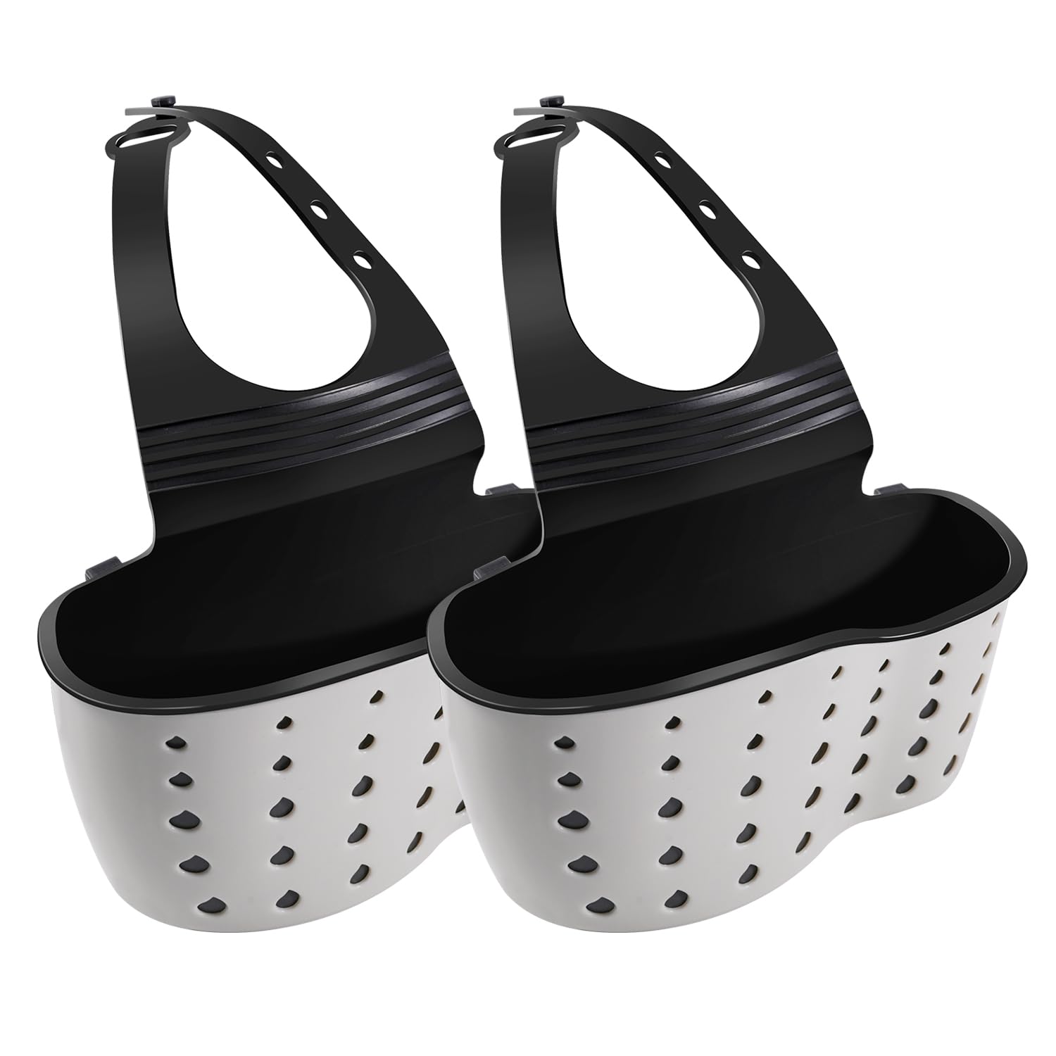 COIYINGJAUNEI Kitchen Sink Caddy Sponge Holder for Kitchen Sink Organizer Dish Sponge Holder Ajustable Strap Faucet Sponge Holde