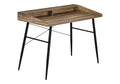 Monarch Specialties I 7538 Computer Desk, Home Office, Laptop, Storage Shelves, 48 L, Work, Metal, Laminate, Brown, Black, Conte