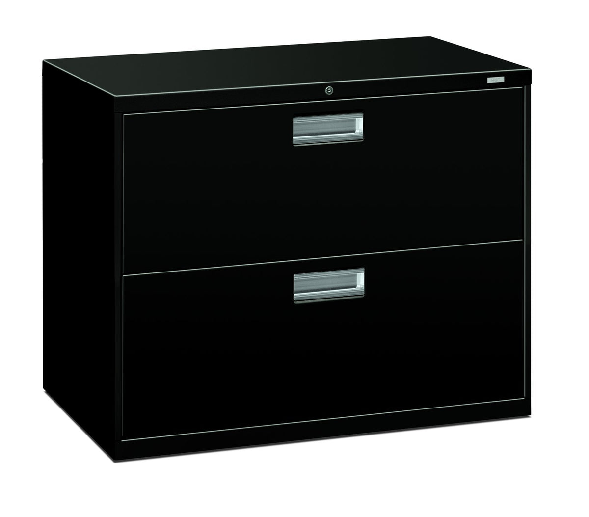 HON Brigade Lateral Legal or Letter File Cabinet, 2 Drawers, Black