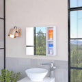 Medicine Cabinet Viking, Three Internal Shelves, Single Door, Two External Shelves - White