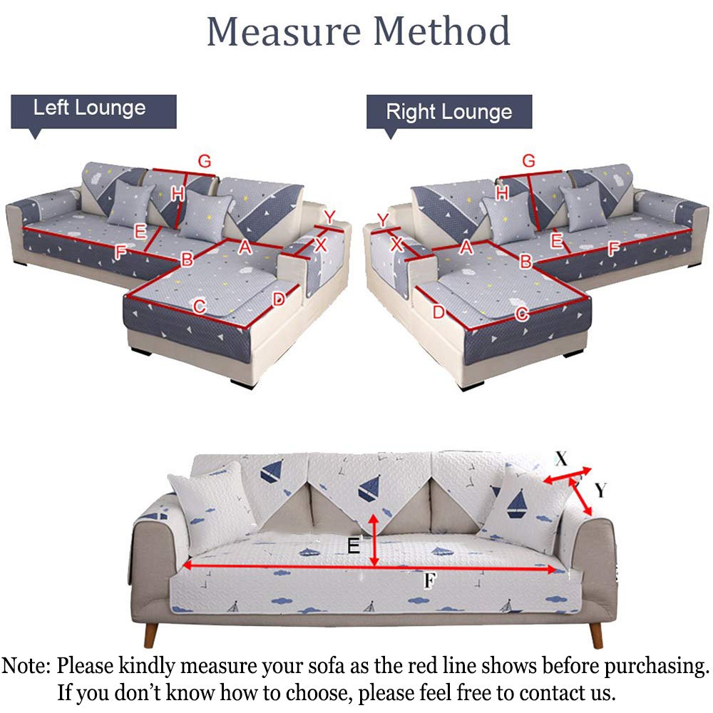Tewene, Sectional Sofa Cover Velvet Sofa Cover Anti-Slip L Shaped Couch Cover Sectional Couch Cover For Dogs Couch Cover 2 Cushi