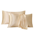 Tyfitb Satin Pillowcase for Hair and Skin, Gold Pillowcases Set of 2, Cooling Pillow Cases King Size(20  36 Inches), Soft Luxury