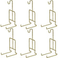 HOHIYA 6 pcs Tea Cup and Saucer Display Stand Holder Rack Teacup Easel for China Coffee Mug Organizer Twist Wire Gold