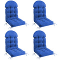 Mguio Adirondack Chair Cushion, Outdoor Rocking Chair Cushions Set Of 4, Water Resistant Glider Rocker Chairs Replacement Cushio
