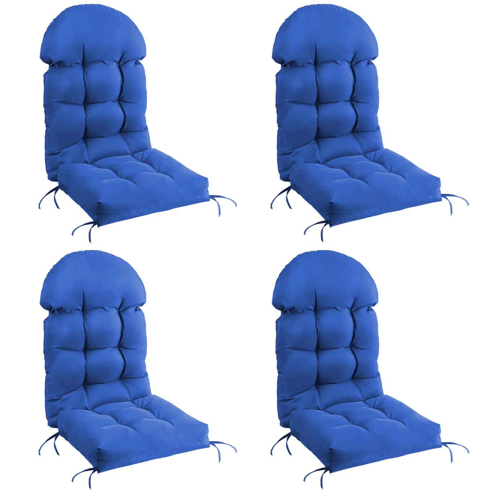 Mguio Adirondack Chair Cushion, Outdoor Rocking Chair Cushions Set Of 4, Water Resistant Glider Rocker Chairs Replacement Cushio