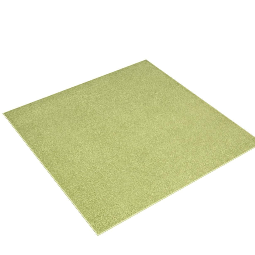Nourison Essentials Indoor/Outdoor Green 5' X Square Area -Rug, Easy -Cleaning, Non Shedding, Bed Room, Living Room, Dining Room, Backyard, Deck, Patio (5 Square)