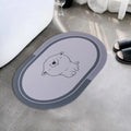 UMAI X SAVYA Home Multipurpose Mat for Kids Bedroom, Play Area, Living Room, Bathroom, Shower | 60 x 40, Grey | AntiSkid, Cute
