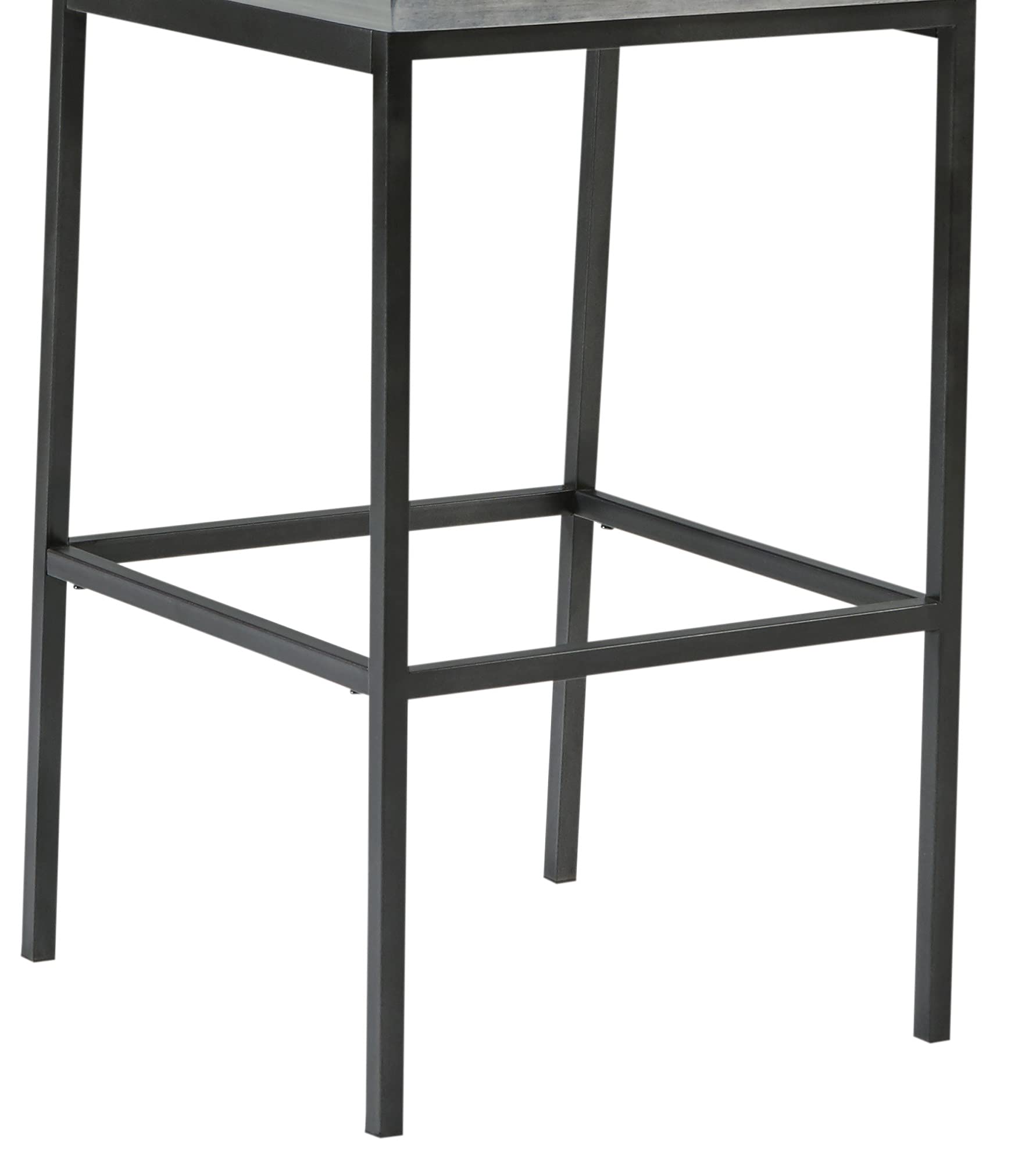 Progressive Furniture Sawyer Wood/Metal Bar Stool, Gray/Gunmetal