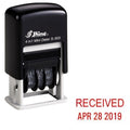 Shiny Self-Inking Rubber Date Stamp - Received - S-303 - Red Ink (42511-R-Received)