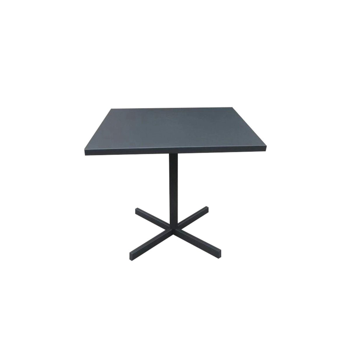 Whiteline Modern Living Dt1679-Gry Grey Belle Outdoor Folding Square Dining Table Steel